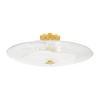Hudson Valley Lighting Lago 4 Light 24 inch Aged Brass Semi Flush Ceiling Light