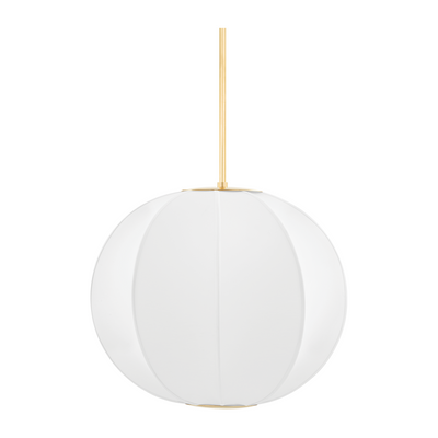 Hudson Valley Lighting Jupiter 1 Light 19.75 inch Aged Brass Pendant Ceiling Light