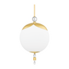 Hudson Valley Lighting Perla 1 Light 16 inch Aged Brass Pendant Ceiling Light Clearance