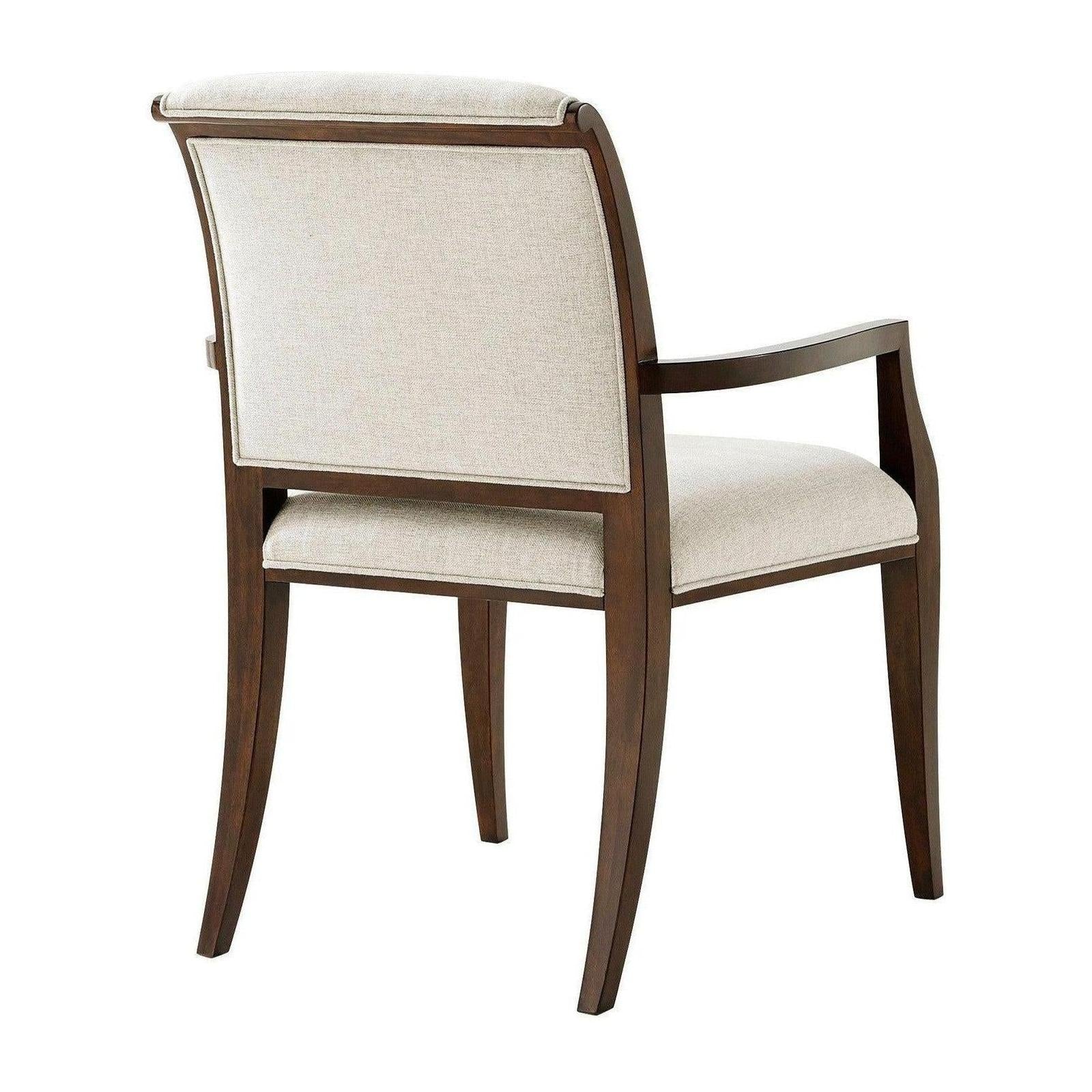 Theodore Alexander Snappy Mahogany Armchair - Set of 2
