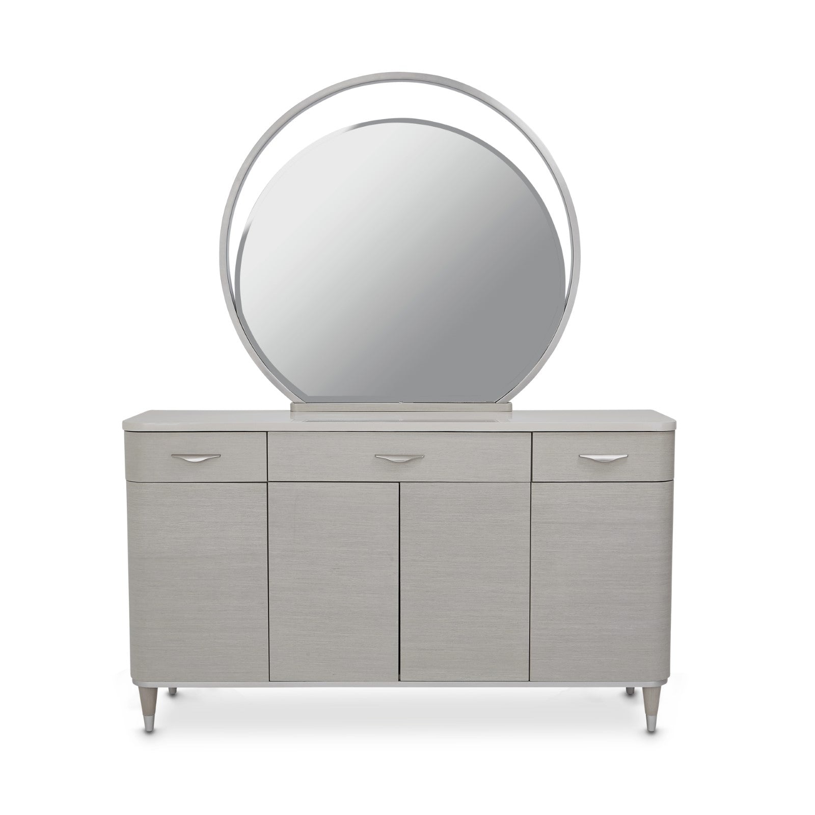 Michael Amini Eclipse Sideboard with Mirror - Moonlight
