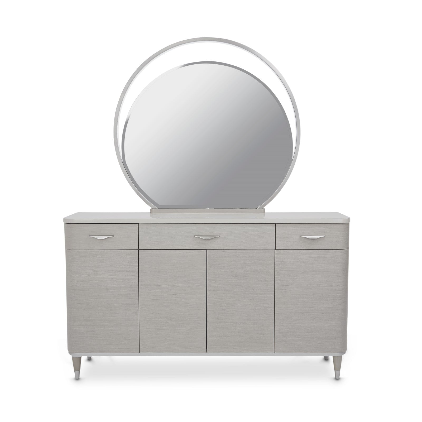 Michael Amini Eclipse Sideboard with Mirror - Moonlight