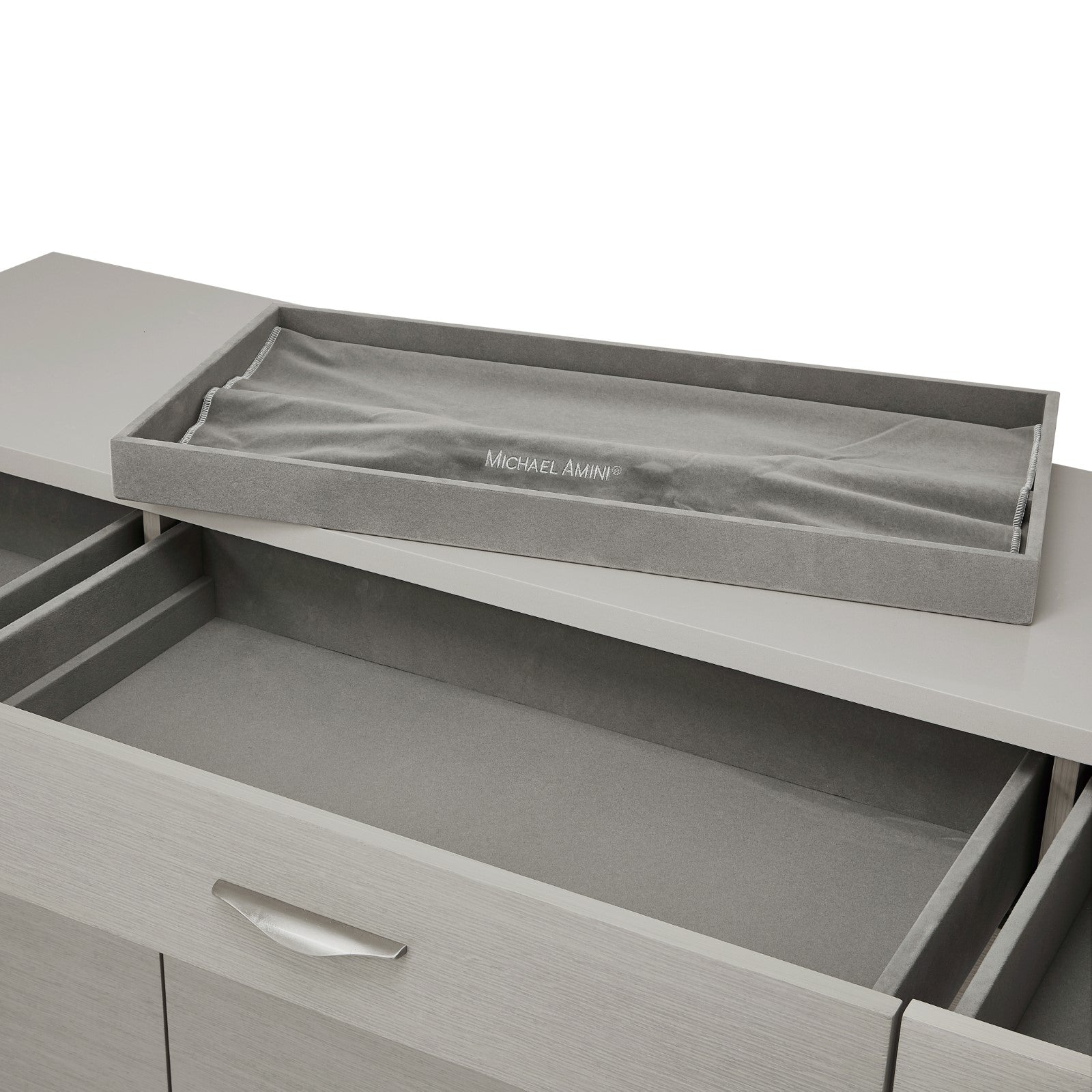 Michael Amini Eclipse Sideboard with Mirror - Moonlight