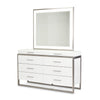 Michael Amini Marquee Dresser with Mirror - Cloud White
