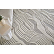 Feizy Kimball 8A34F Transitional Abstract Rug in Ivory/Gray