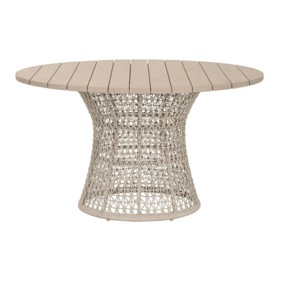 Essentials For Living Knit Outdoor 54" Round Dining Table
