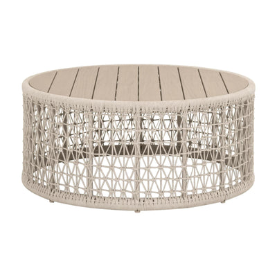 Essentials For Living Knit Outdoor Round Coffee Table