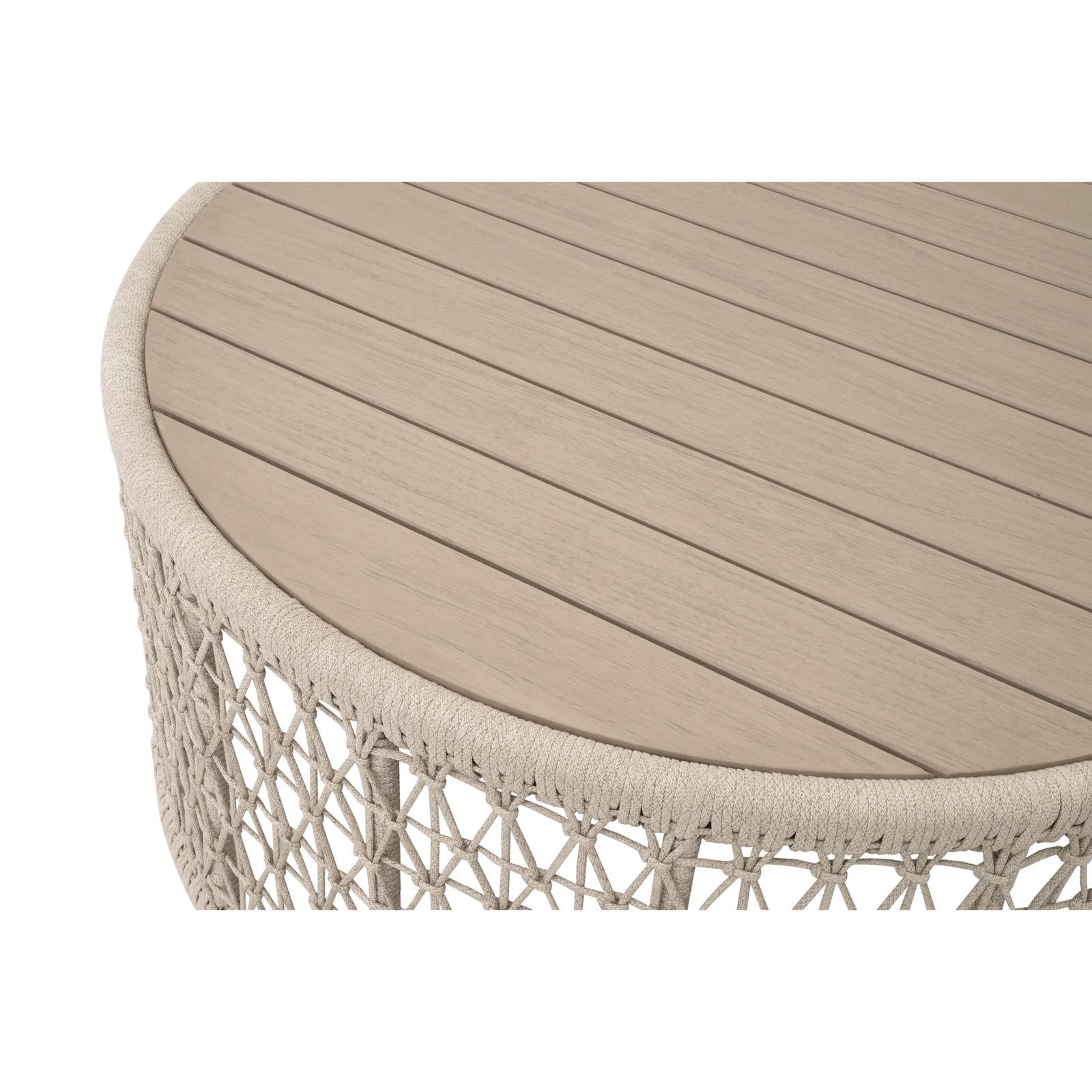 Essentials For Living Knit Outdoor Round Coffee Table