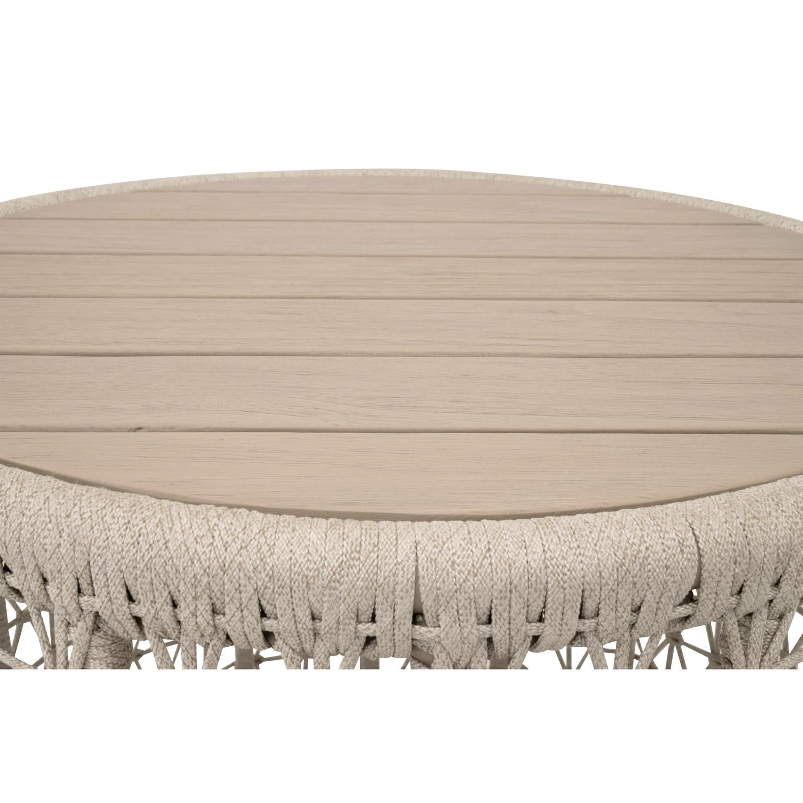Essentials For Living Knit Outdoor Round End Table