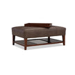Craftmaster Leather Cocktail Ottoman