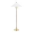 Hudson Valley Lighting Flare 2 Light 24 inch Aged Brass Floor Lamp Portable Light