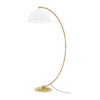 Hudson Valley Lighting Montague 1 Light 34 inch Aged Brass Floor Lamp Portable Light