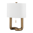 Hudson Valley Lighting Armonk 16.25 inch 60 watt Aged Brass Table Lamp Portable Light