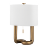 Hudson Valley Lighting Armonk 16.25 inch 60 watt Aged Brass Table Lamp Portable Light