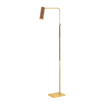 Hudson Valley Lighting Narragansett 1 Light 15.75 inch Aged Brass Floor Lamp Portable Light