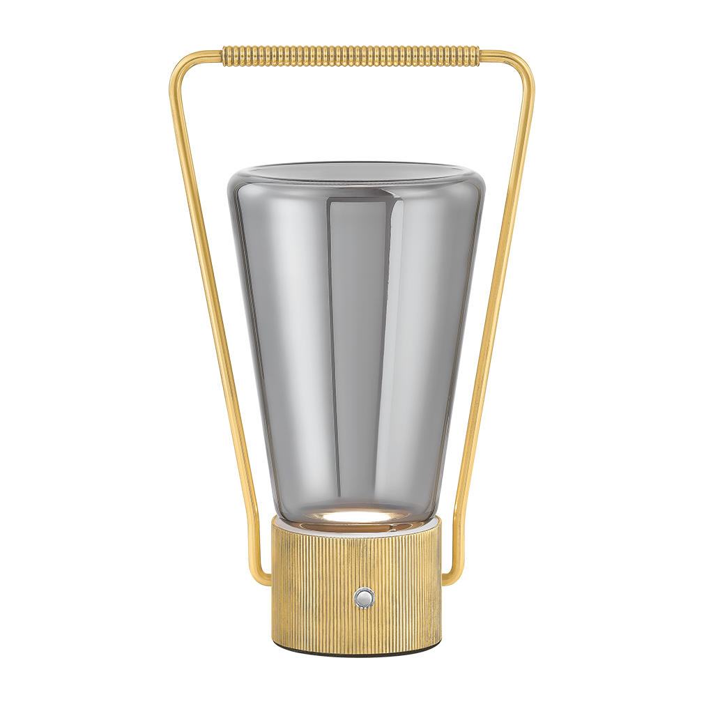 Hudson Valley Lighting Booker 4.75 inch 3 watt Aged Brass Rechargeable Table Lamp