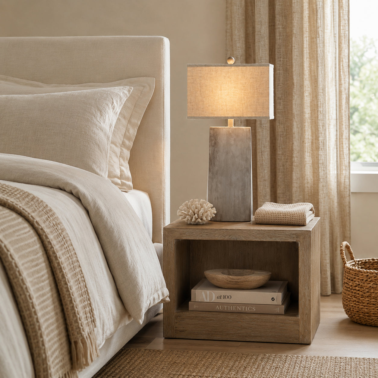 BMC Jonas Modern Cement Table Lamp