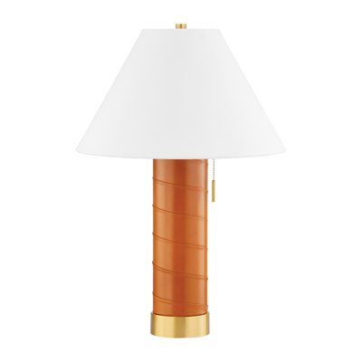 Hudson Valley Lighting Norwalk 19.25 inch 15 watt Aged Brass Table Lamp Portable Light