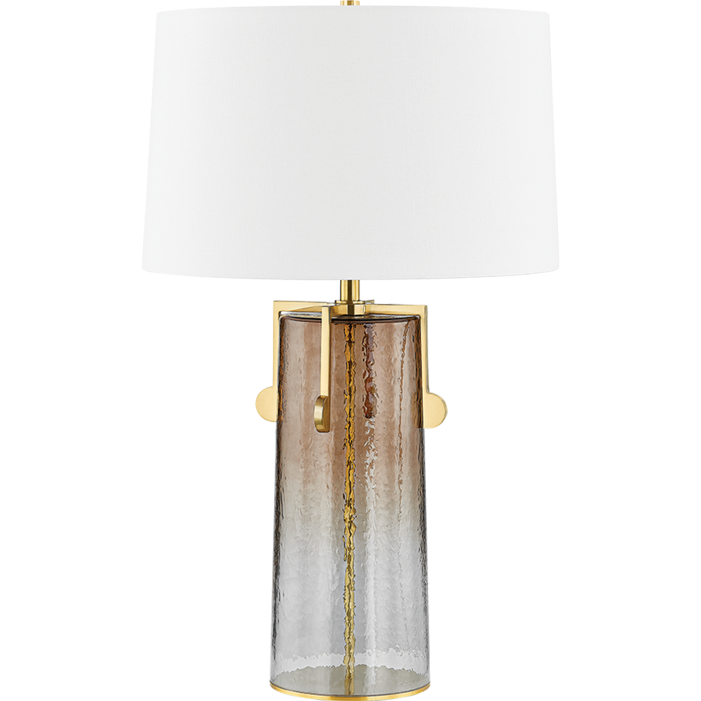 Hudson Valley Lighting Wildwood 18 inch 15 watt Aged Brass Table Lamp Portable Light