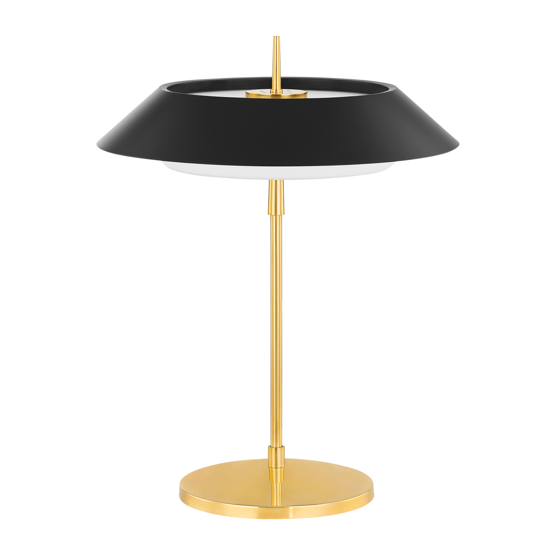 Hudson Valley Lighting Westport 18 inch 8 watt Aged Brass/Soft Black Table Lamp Portable Light