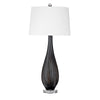 Bassett Mirror Black Glass Table Lamp