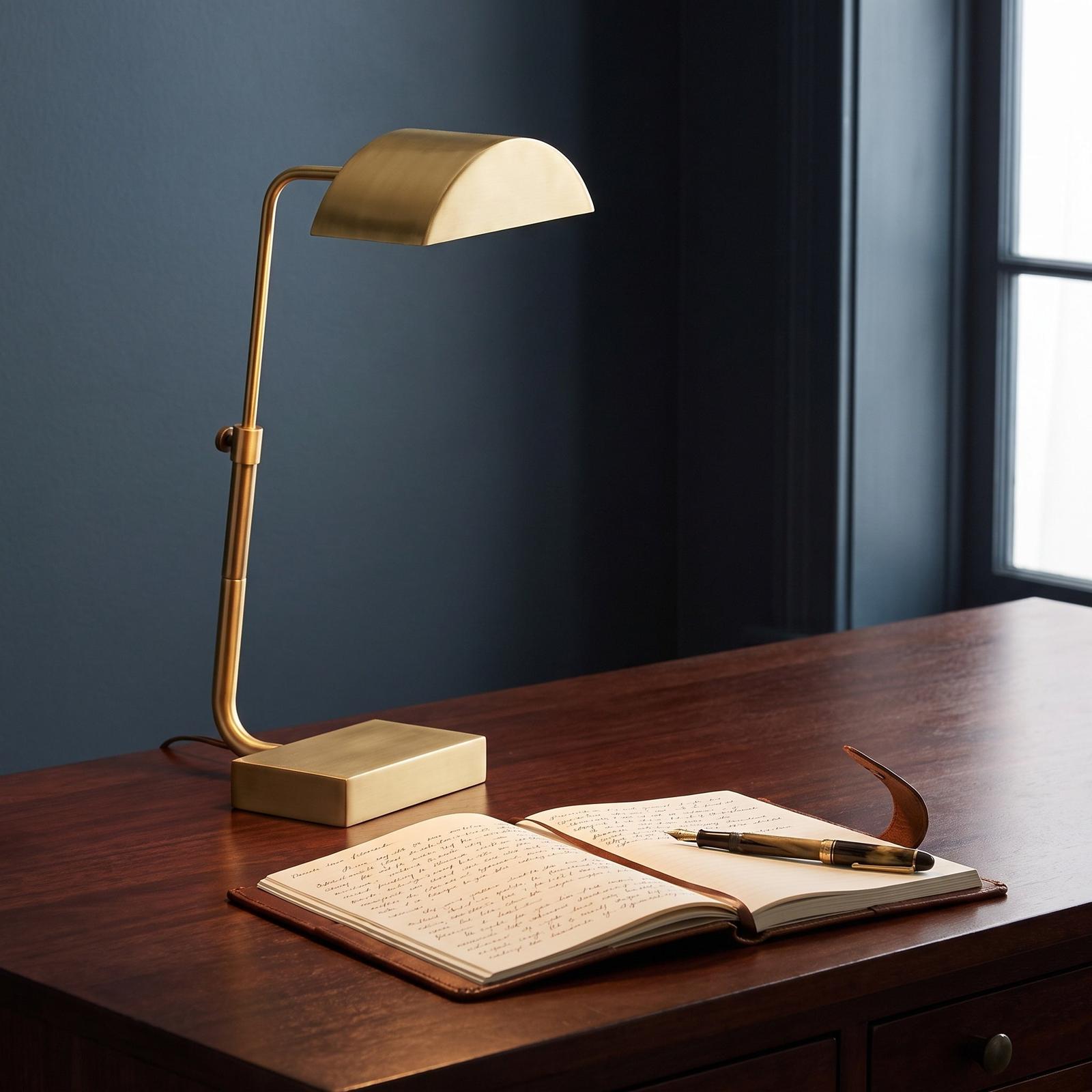 Bassett Mirror Golden Desk Lamp