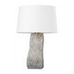 Hudson Valley Lighting Raiden 19 inch 15 watt Aged Brass/ Ceramic Windswept White Table Lamp Portable Light