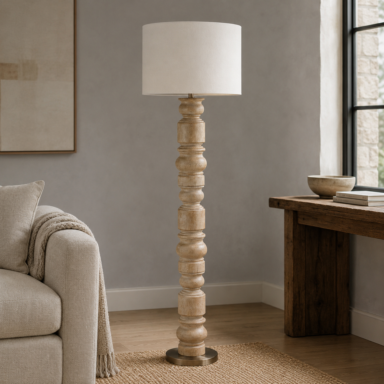 Bassett Mirror Helford Floor Lamp