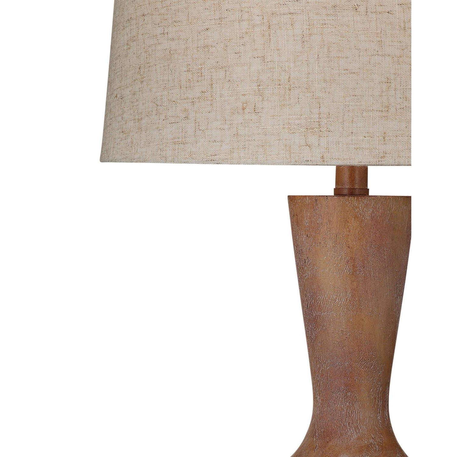 BMC Rustic Brown Sculptural Table Lamp - Set of 2
