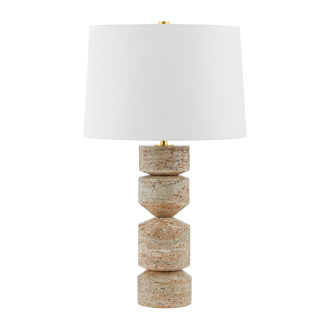 Hudson Valley Lighting Galeville 16.5 inch 15 watt Aged Brass Table Lamp Portable Light