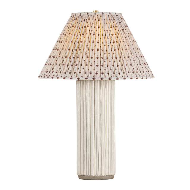 Hudson Valley Lighting Crestwood Table Lamp With Primrose Red Shade