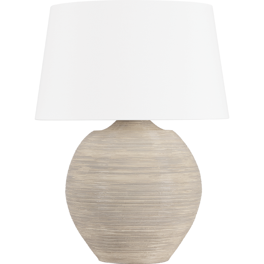 Hudson Valley Lighting Kitchawan 23 inch 25 watt Aged Brass/Ceramic Artisan Cream Table Lamp Portable Light