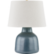 Hudson Valley Lighting Ridgefield 19 inch 15 watt Aged Brass/Ceramic Textured Navy Table Lamp Portable Light