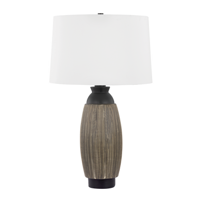Hudson Valley Lighting Naseby 16.5 inch 15 watt Distressed Bronze/Ceramic Cultured Black Table Lamp Portable Light