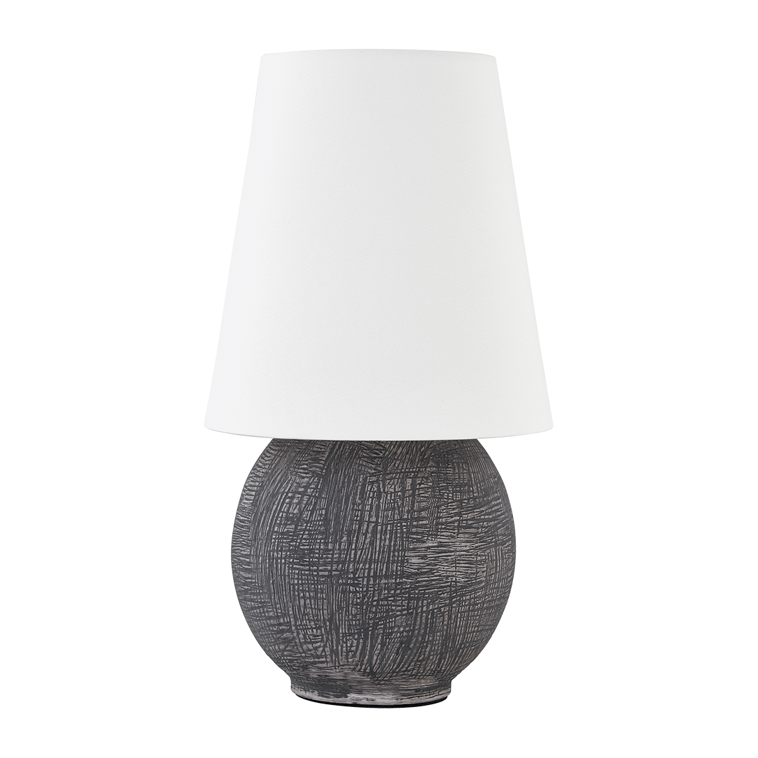 Hudson Valley Lighting Ulsterville 8.25 inch 5 watt Aged Brass/Ceramic Greystone Rechargeable Table Lamp