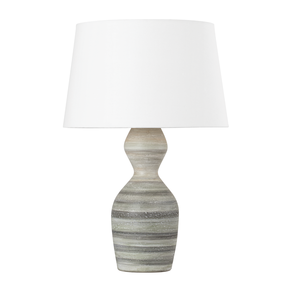 Hudson Valley Lighting Nahant 18 inch 15 watt Vintage Gold Leaf/ Ceramic White Dune Table Lamp Portable Light