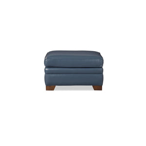 Craftmaster Leather Ottoman