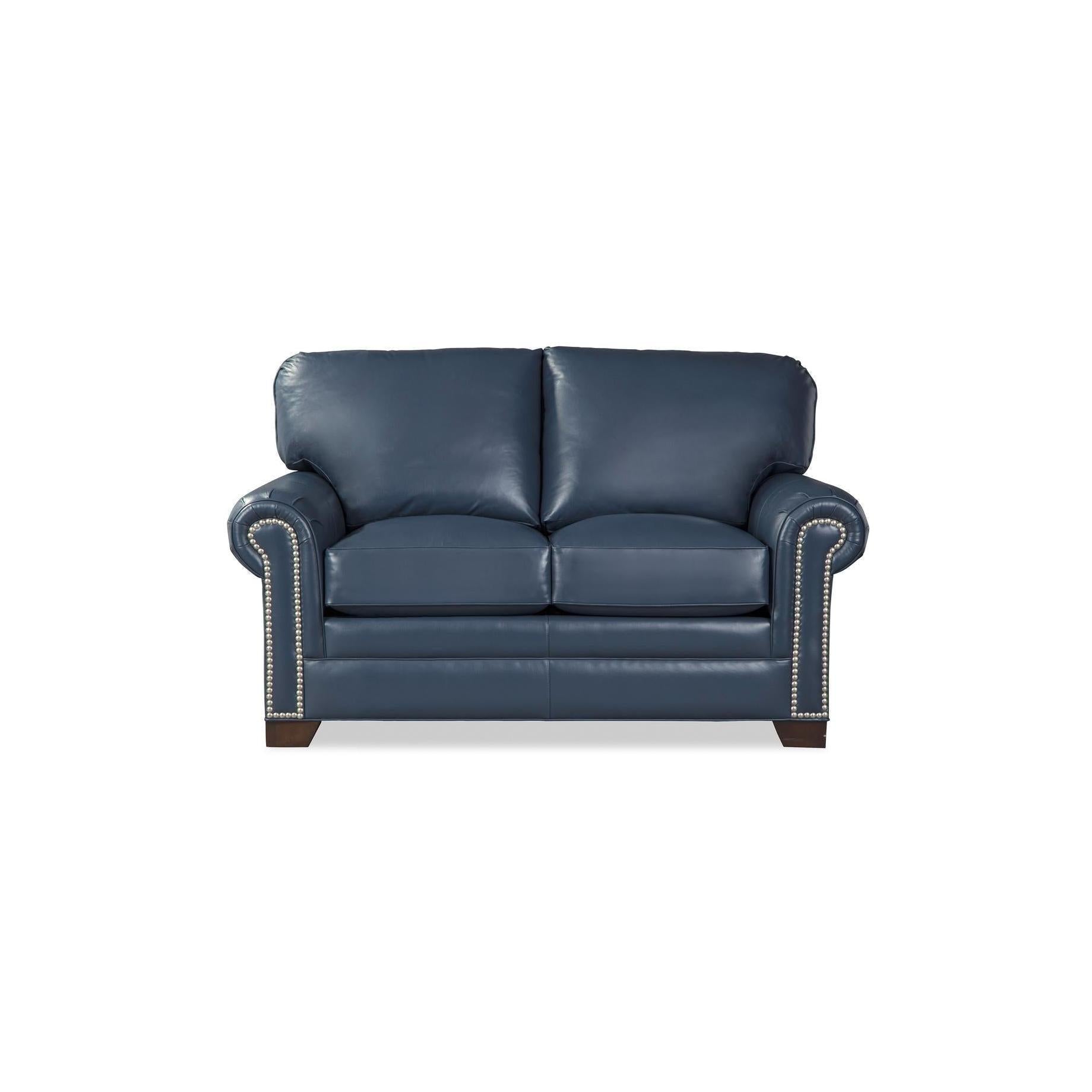 Craftmaster Leather Loveseat