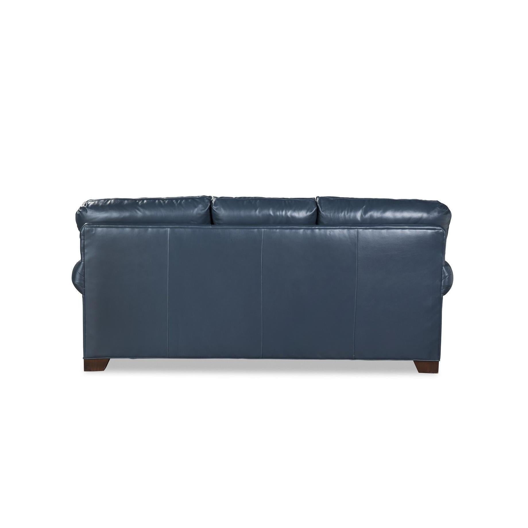 Craftmaster Leather Three Cushion Sofa