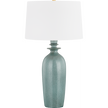Hudson Valley Lighting Bellmawr 19 inch 25 watt Aged Brass/Ceramic Reactive Palladian Table Lamp Portable Light