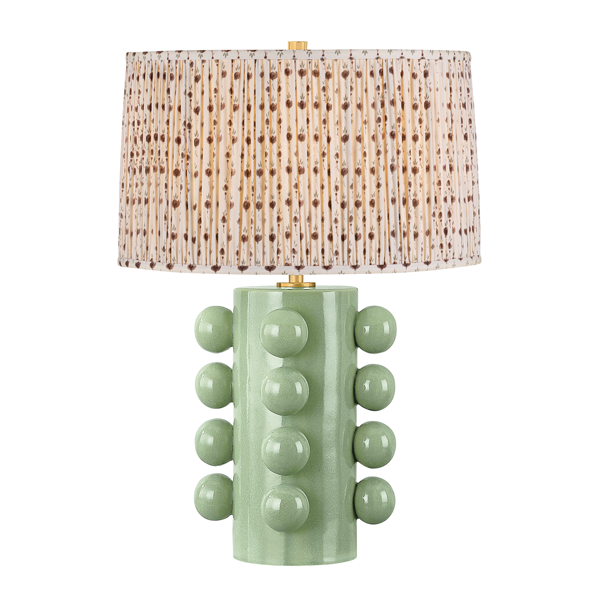 Hudson Valley Lighting Roselle Table Lamp With Primrose Red Shade