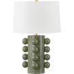 Hudson Valley Lighting Roselle 17.25 inch 15 watt Aged Brass/Ceramic Moss Crackle Table Lamp Portable Light