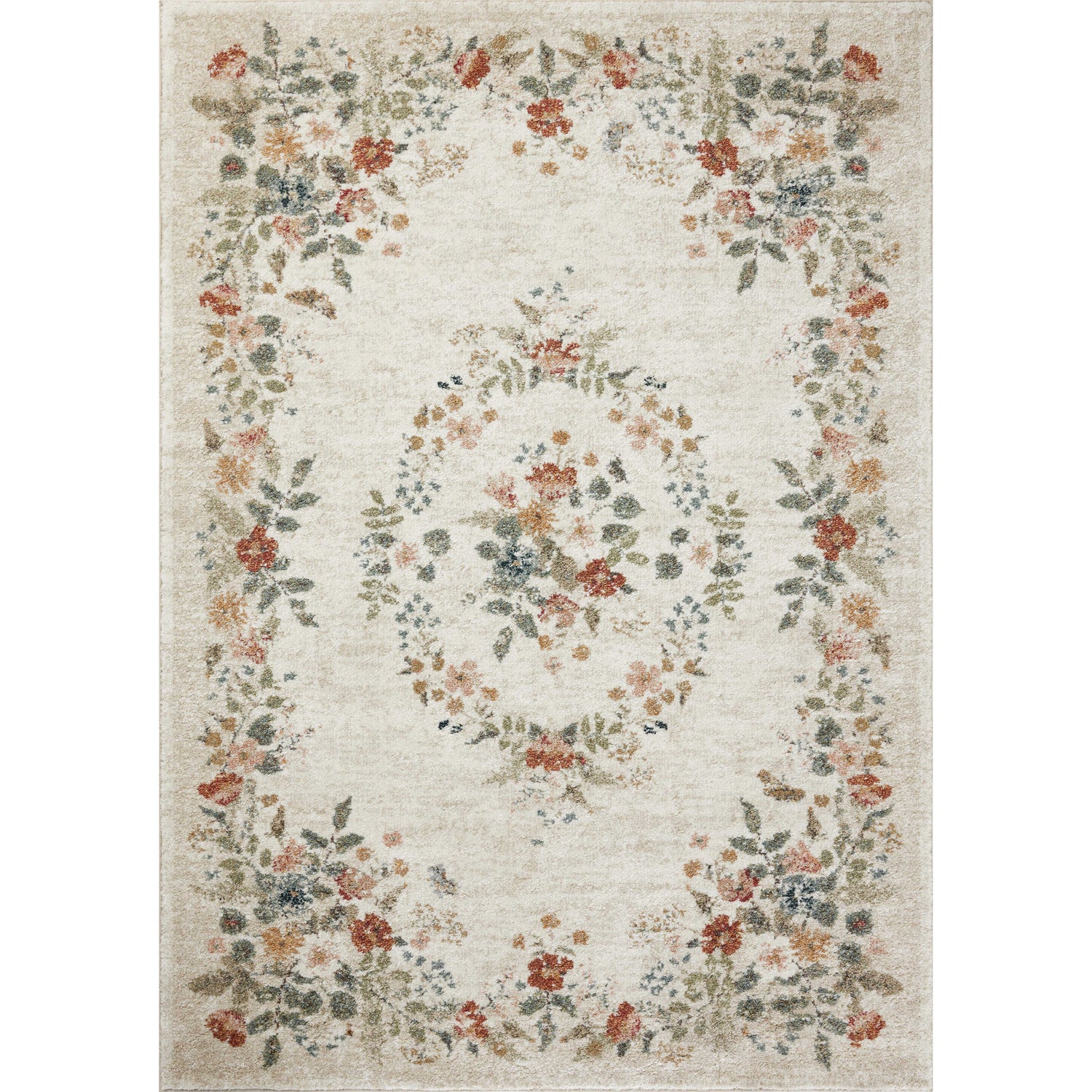 Rifle Paper Laurel LAU-01 Rug Cream