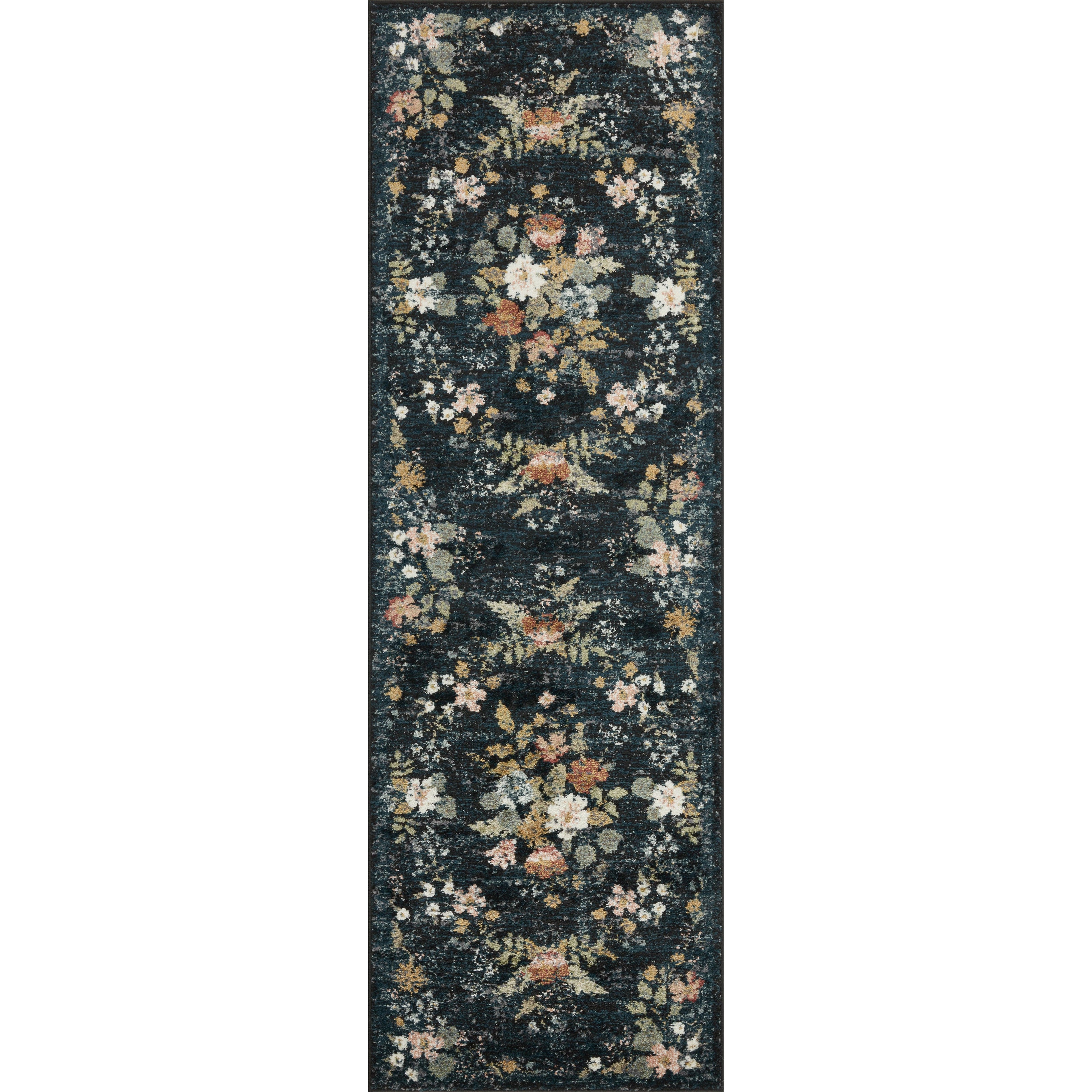 Rifle Paper Laurel LAU-01 Rug Navy