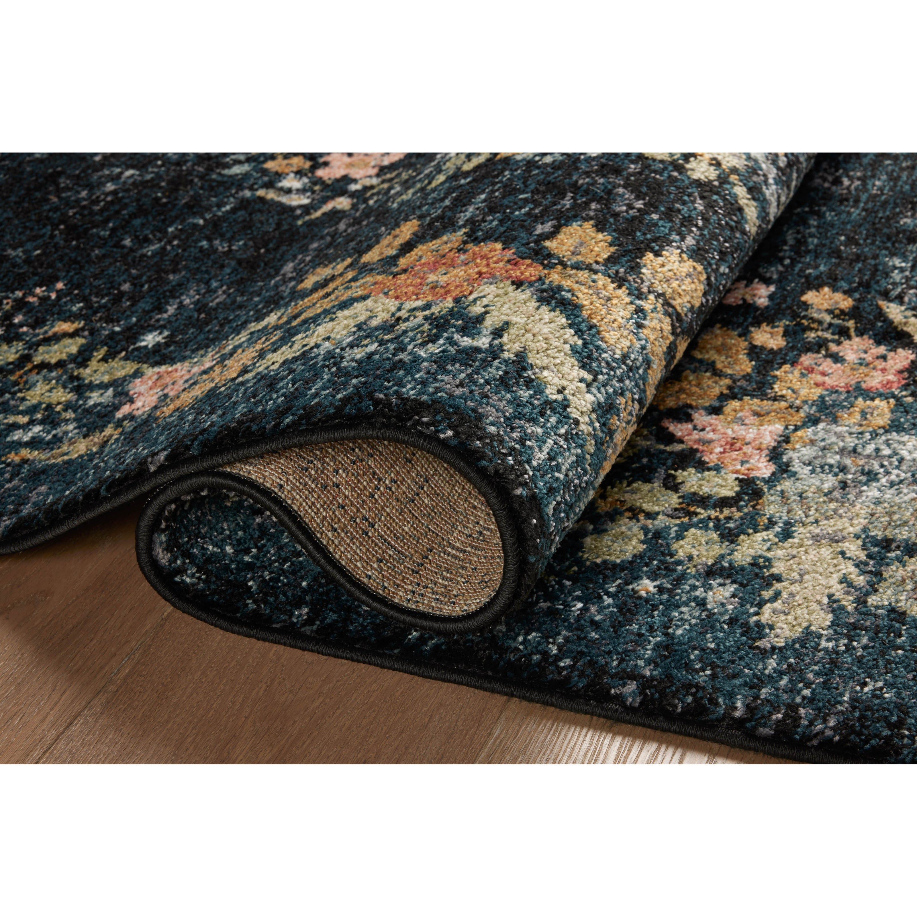 Rifle Paper Laurel LAU-01 Rug Navy