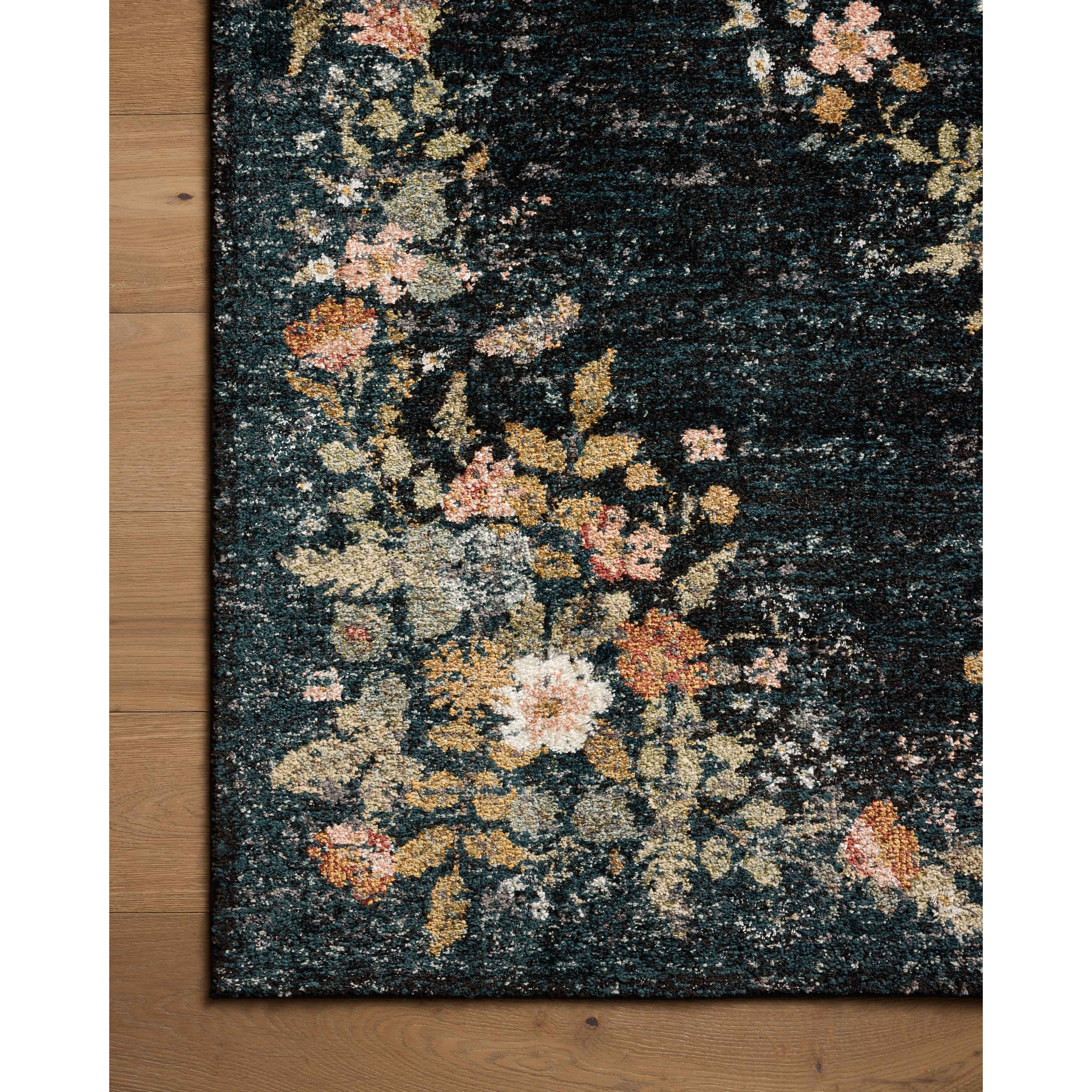 Rifle Paper Laurel LAU-01 Rug Navy