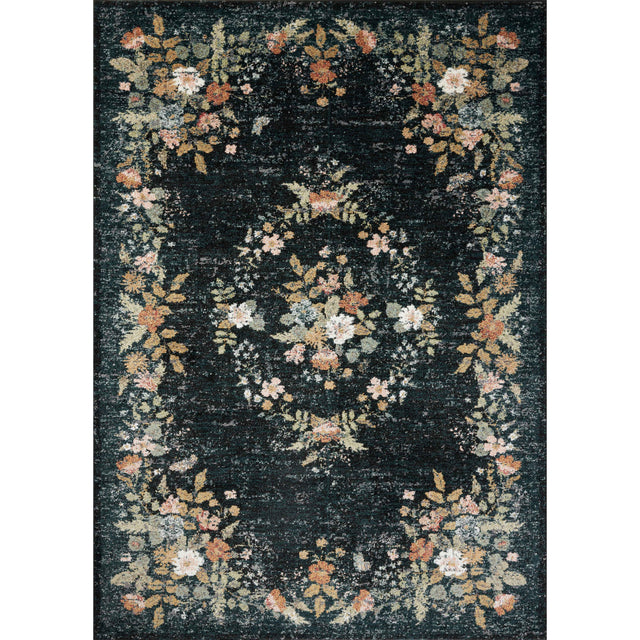 Rifle Paper Laurel LAU-01 Rug Navy