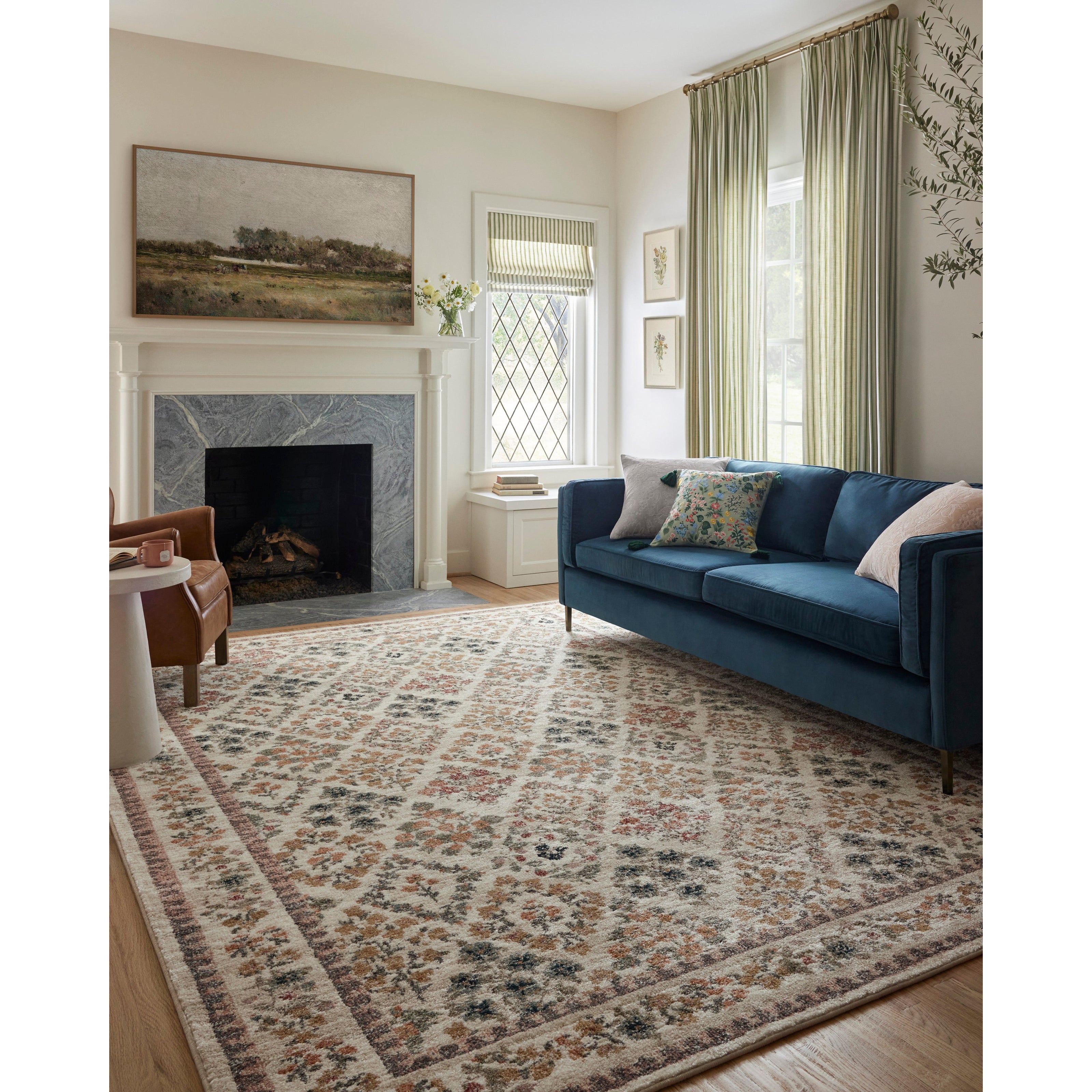 Rifle Paper Laurel LAU-04 Rug Cream