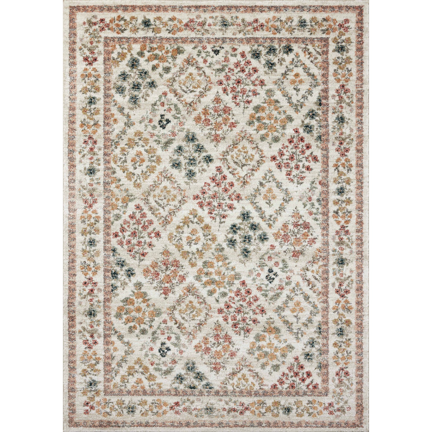 Rifle Paper Laurel LAU-04 Rug Cream
