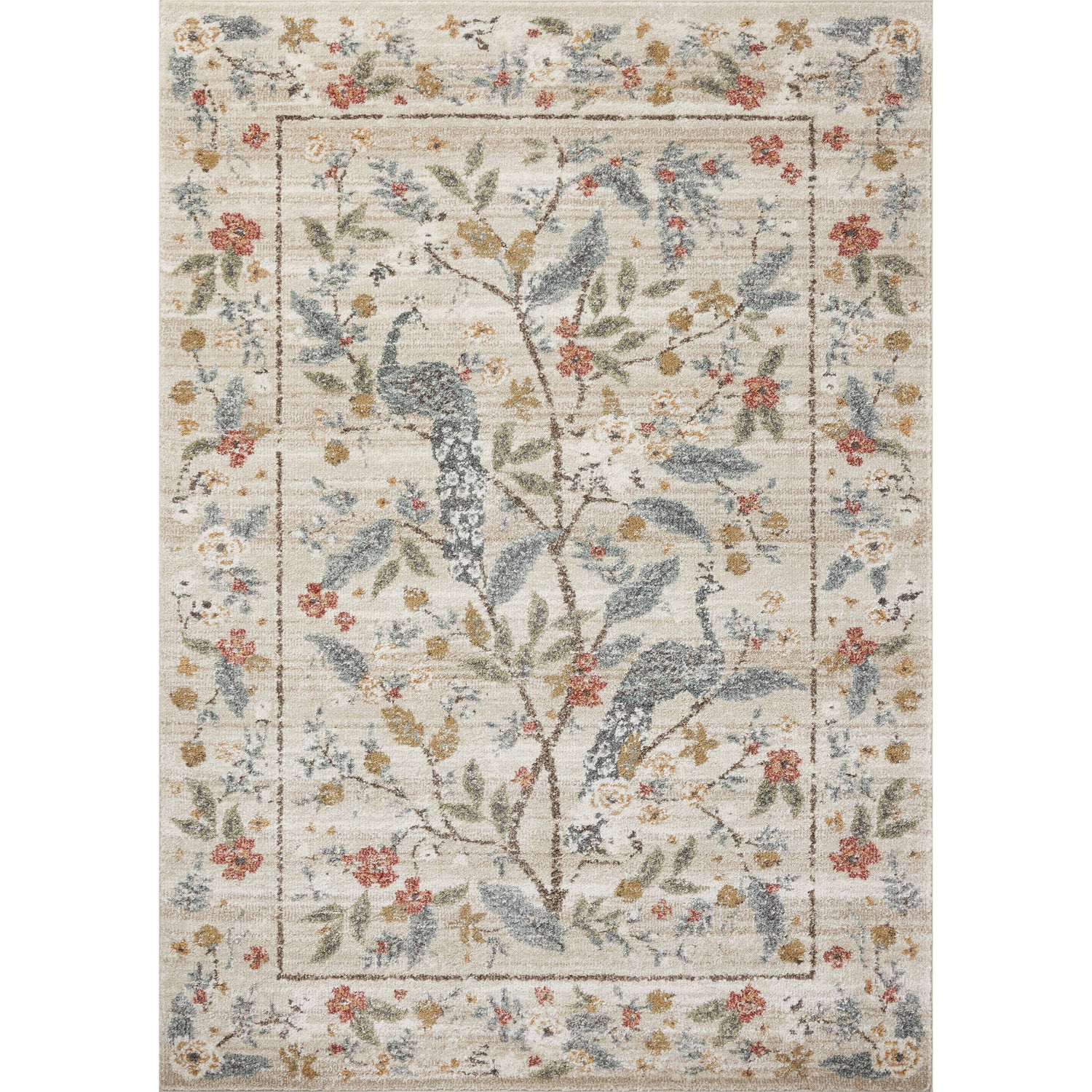 Rifle Paper Laurel LAU-05 Rug Cream